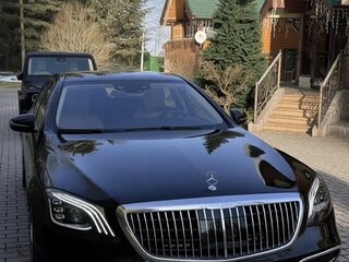 2017 Mercedes-Benz Maybach S-Класс 560 I (X222) Рестайлинг, чёрный, 6500000 рублей, вид 4