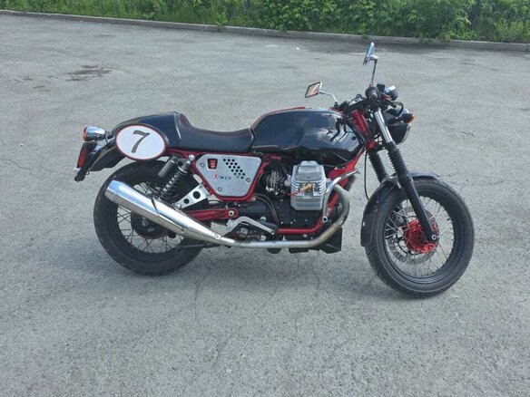2012 Moto Guzzi V 7, чёрный, 520000 рублей - вид 9