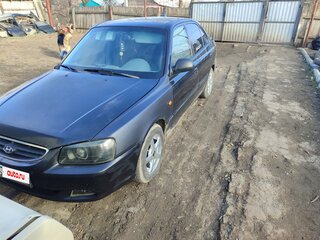 2005 Hyundai Accent ТагАЗ II, чёрный, 480000 рублей, вид 2