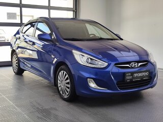 2013 Hyundai Solaris I, синий, 959000 рублей, вид 3