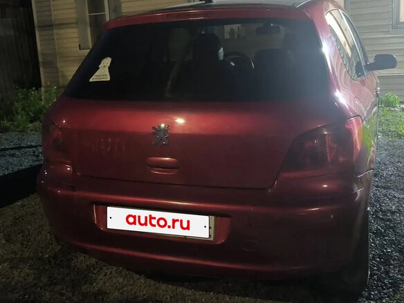 2002 Peugeot 307 I, красный, 230000 рублей - вид 3