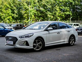 2018 Hyundai Sonata VII (LF) Рестайлинг, белый, 1525000 рублей, вид 1