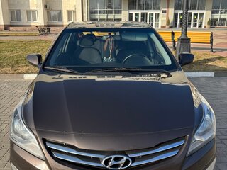 2014 Hyundai Solaris I Рестайлинг, коричневый, 989000 рублей, вид 2