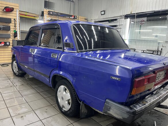2002 Lada (ВАЗ) 2107, голубой, 145000 рублей - вид 5