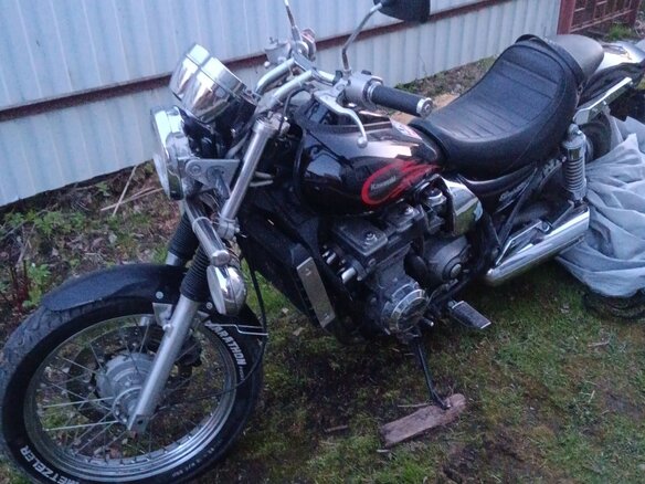 1997 Kawasaki ZL400 Eliminator, чёрный, 230000 рублей - вид 5