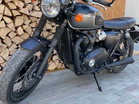 2022 Triumph Bonneville T120, чёрный, 1300000 рублей, вид 4