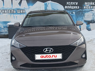 2021 Hyundai Solaris II Рестайлинг, коричневый, 1880000 рублей, вид 3