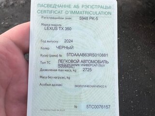 2024 Lexus TX 350, чёрный, 6200000 рублей, вид 2