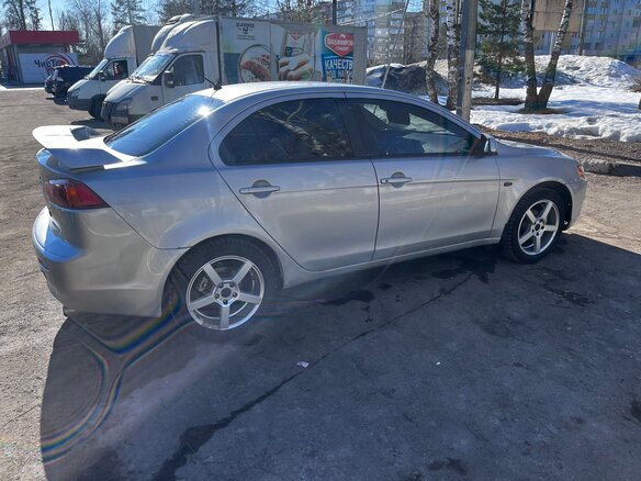2007 Mitsubishi Lancer X, серебристый, 585000 рублей - вид 4
