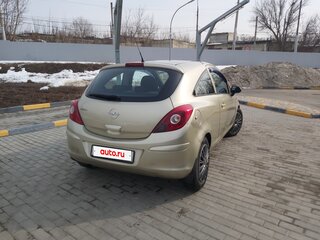 2008 Opel Corsa D, золотистый, 283000 рублей, вид 4