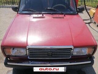 1997 Lada (ВАЗ) 2107, красный, 90000 рублей, вид 2