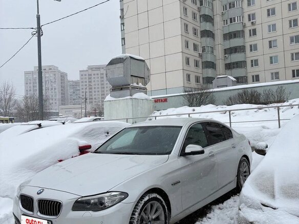 2015 BMW 5 серии 520d VI (F10/F11/F07) Рестайлинг, белый, 1900000 рублей