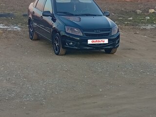 2013 Lada (ВАЗ) Granta I, чёрный, 435000 рублей, вид 3