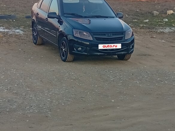 2013 Lada (ВАЗ) Granta I, чёрный - вид 2