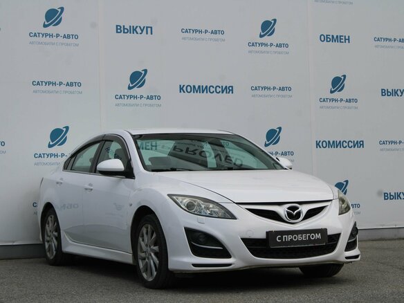 2010 Mazda 6 II (GH) Рестайлинг, белый, 790000 рублей - вид 2