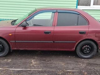 2007 Hyundai Accent ТагАЗ II, красный, 420000 рублей, вид 2