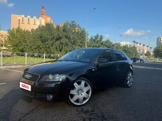 2004 Audi A3 II (8P), чёрный, 630000 рублей, вид 1