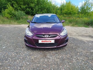 2012 Hyundai Solaris I, фиолетовый, 645000 рублей, вид 3