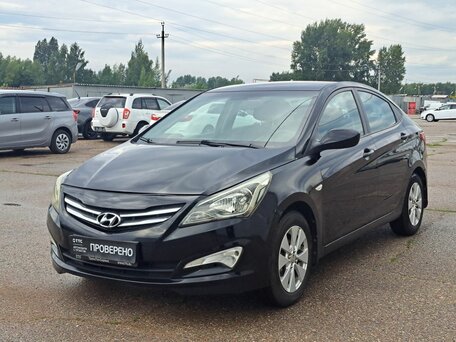 2016 Hyundai Solaris I Рестайлинг, чёрный, 545000 рублей, вид 1