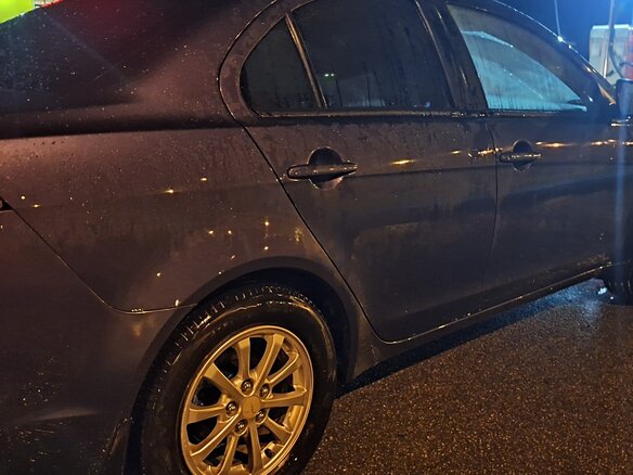 2011 Mitsubishi Lancer X Рестайлинг, синий - вид 2