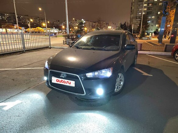 2012 Mitsubishi Lancer X Рестайлинг, чёрный, 850000 рублей