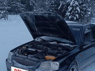 2008 Hyundai Accent ТагАЗ II, чёрный, 420000 рублей, вид 1