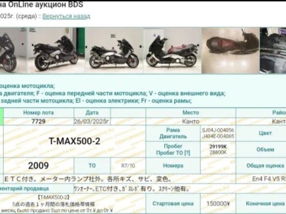2008 Yamaha TMAX, чёрный, 480000 рублей - вид 9