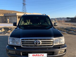 2004 Toyota Land Cruiser 100 Series Рестайлинг 1, чёрный, 2200000 рублей, вид 2