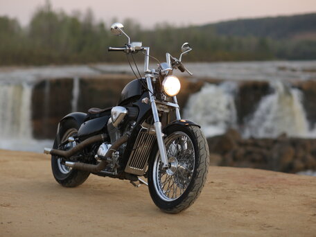 1994 Honda Steed 400, чёрный, 279123 рублей, вид 1