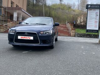 2011 Mitsubishi Lancer X Рестайлинг, синий, 535000 рублей, вид 2