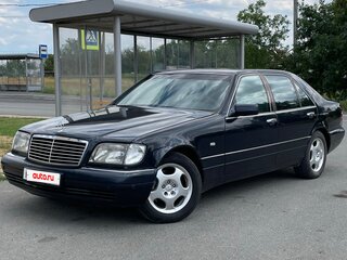 1996 Mercedes-Benz S-Класс 320 Long III (W140) Рестайлинг, чёрный, 1290000 рублей, вид 3