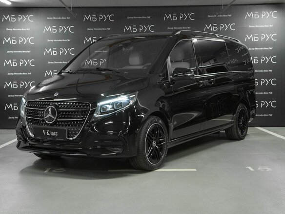 2026 Mercedes-Benz V-Класс 300 d длинный III (W447) Рестайлинг 2, чёрный