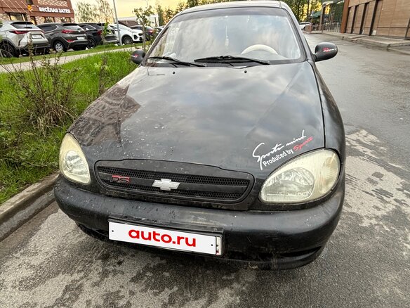 2008 Chevrolet Lanos I, чёрный, 80000 рублей