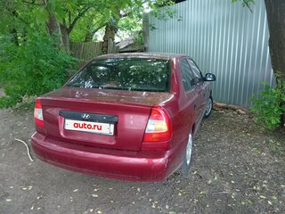 2005 Hyundai Accent ТагАЗ II, красный, 410000 рублей, вид 3