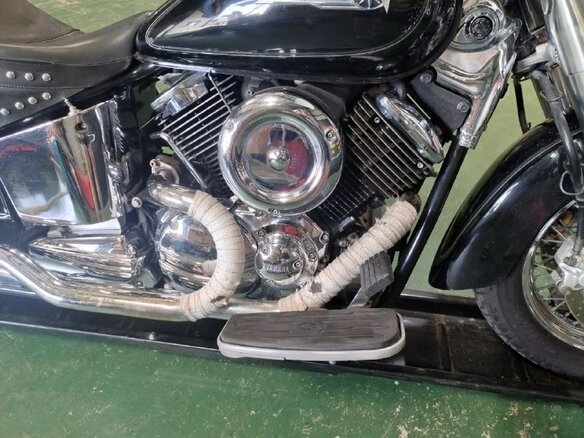 2002 Yamaha XVS1100, чёрный, 450000 рублей - вид 13