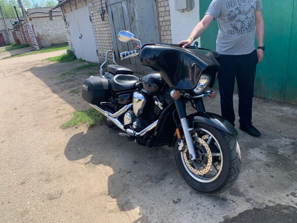2012 Yamaha XVS1300, чёрный, 670000 рублей - вид 9