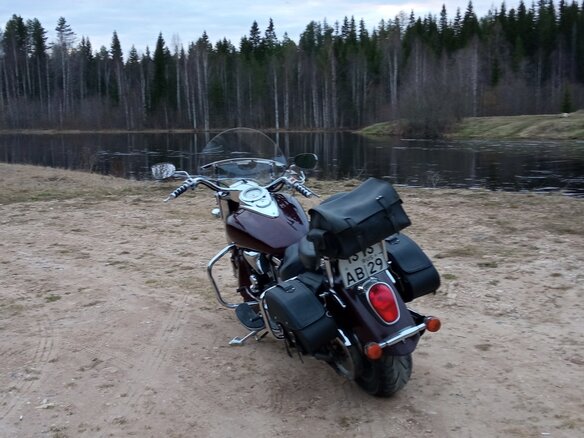 2004 Kawasaki VN2000 Vulcan, красный, 750000 рублей - вид 3