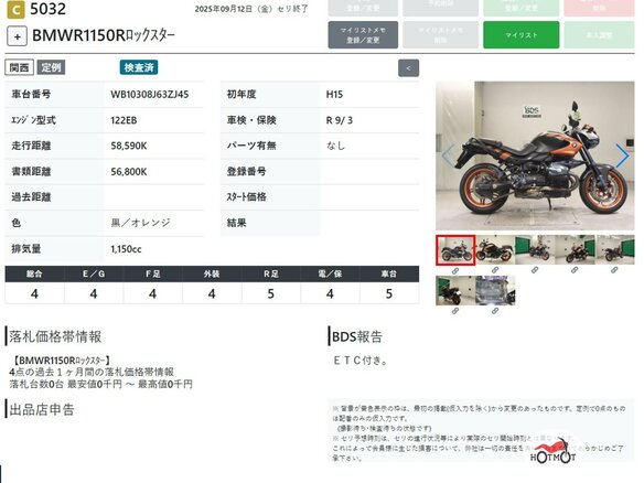 2003 BMW R 1150 R, чёрный, 379000 рублей - вид 10