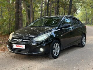 2011 Hyundai Solaris I, чёрный, 580000 рублей, вид 3