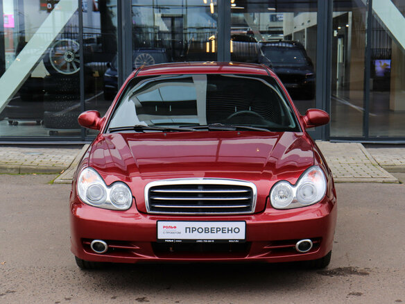 2005 Hyundai Sonata IV (EF) Рестайлинг, красный, 380000 рублей - вид 1