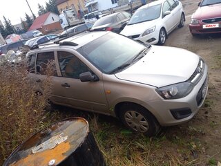 2015 Lada (ВАЗ) Kalina II, серебристый, 350000 рублей, вид 2