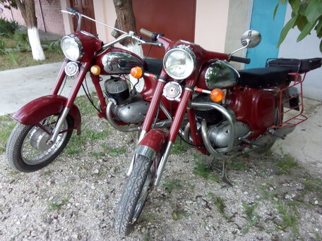 1967 Jawa 350/360, пурпурный, 250000 рублей, вид 4
