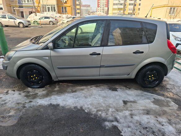 2007 Renault Scenic II Рестайлинг, серый, 400000 рублей - вид 3