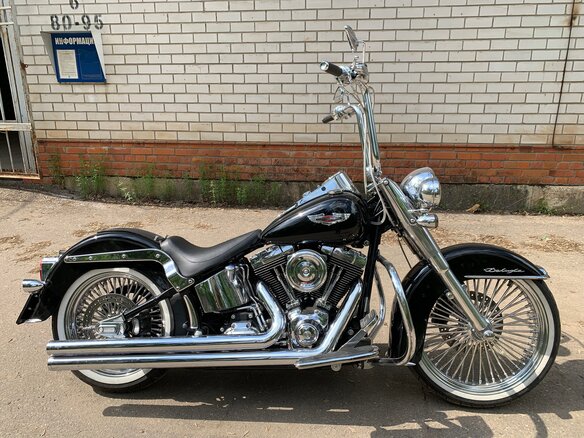 2007 Harley-Davidson Softail Deluxe, чёрный, 1480000 рублей