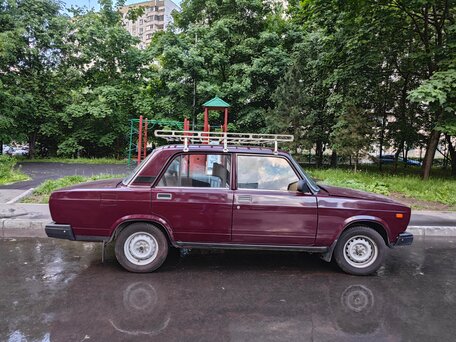 2007 Lada (ВАЗ) 2107, пурпурный, 475000 рублей, вид 2