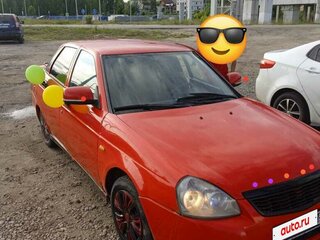 2008 Lada (ВАЗ) Priora I, красный, 145000 рублей, вид 2