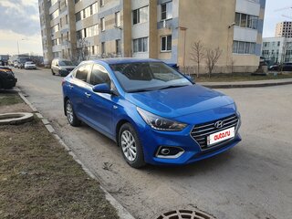 2019 Hyundai Solaris II, синий, 1390000 рублей, вид 4
