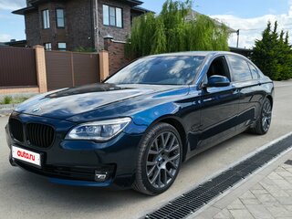 2012 BMW 7 серии Long 750Li xDrive V (F01/F02/F04) Рестайлинг, синий, 1800000 рублей, вид 4