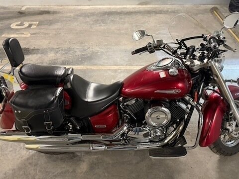 2003 Yamaha XVS1100, красный - вид 9