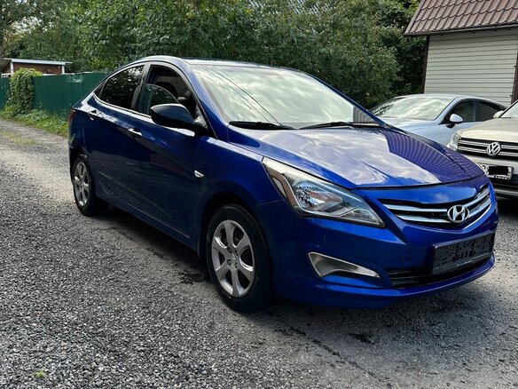 2013 Hyundai Solaris I, синий - вид 2